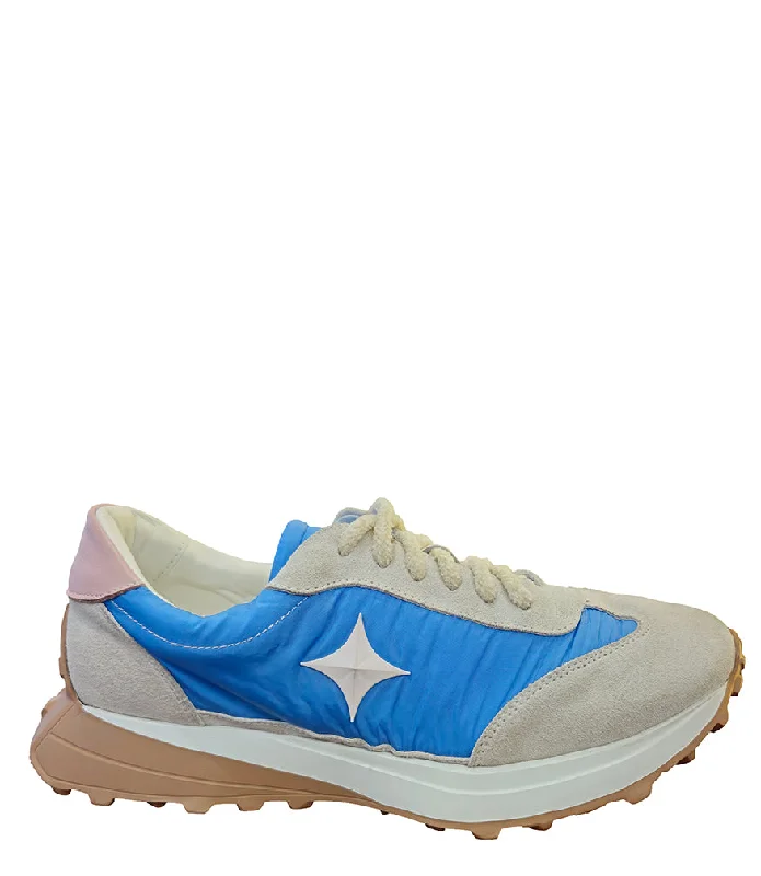 Outdoor Work Boots Light Blue Star Jogger Sneaker