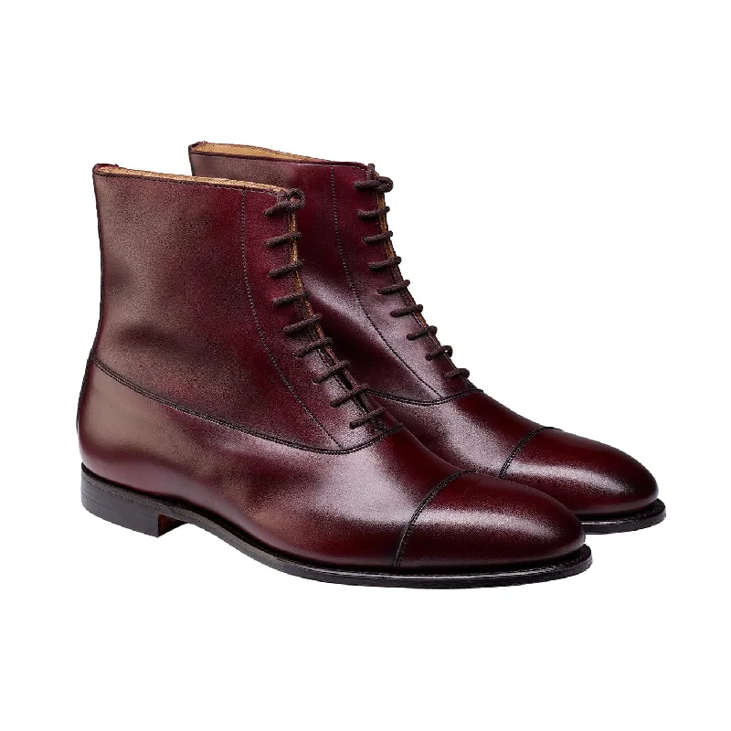 Sporty Running Shoes Olivia Burgundy Burnished Calf