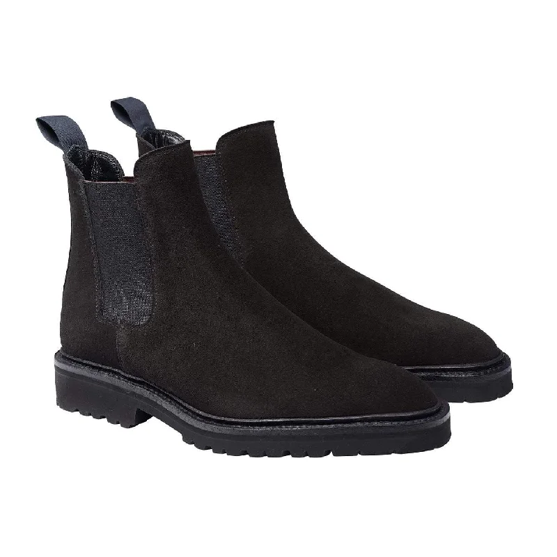 Comfortable Snow Boots Poppy Black Suede
