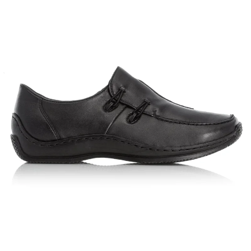 Comfortable Dress Shoes Rieker Women's L1751-00 Celia Black/Black Leather