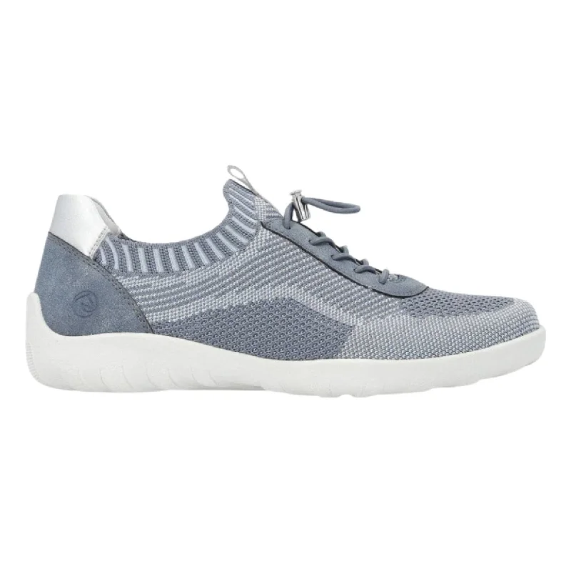 Breathable Running Shoes Rieker Women's R3518-15 Liv Jeans-Ciel/Adria/Silver Mesh