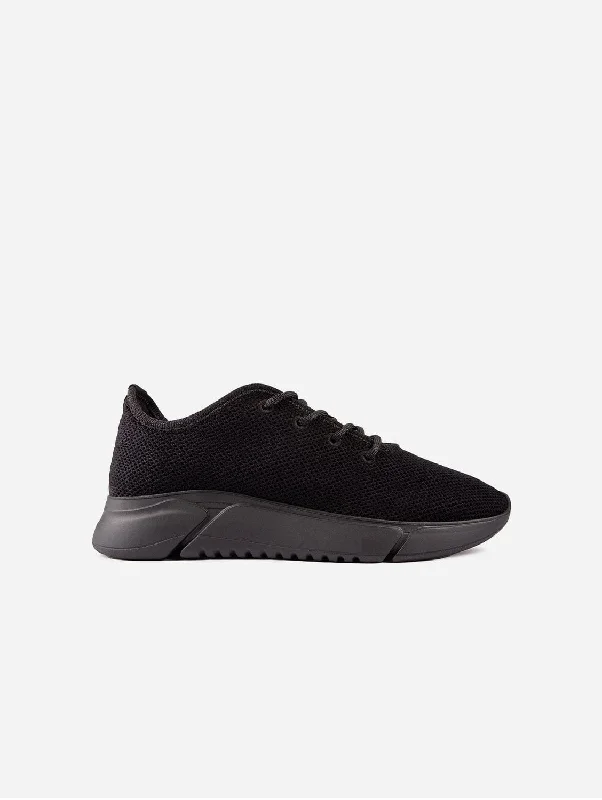 Stylish Work Shoes Rumex Men's Vegan Runner Sneakers | All Black