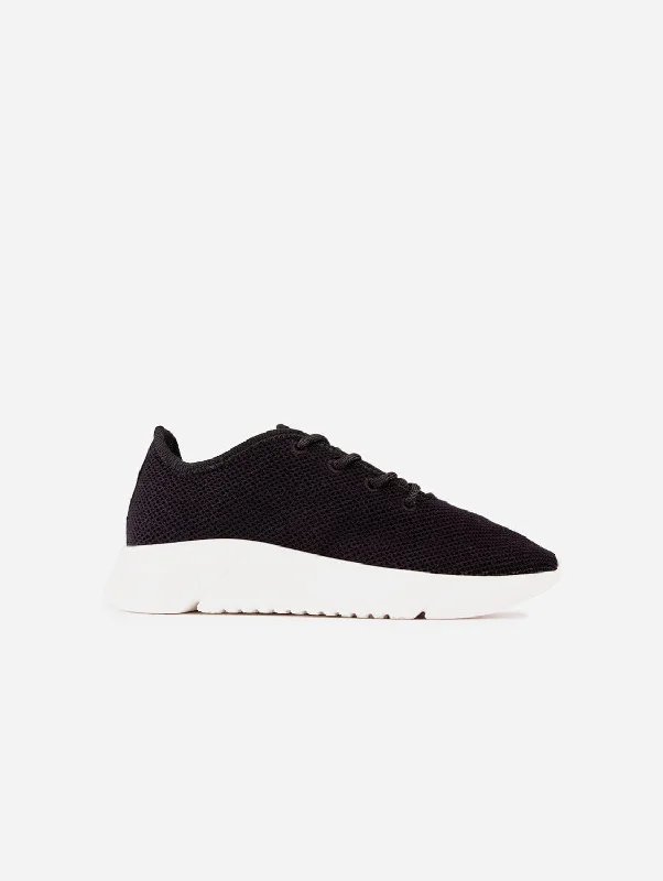 Comfortable Work Sneakers Rumex Men's Vegan Runner Sneakers | Black
