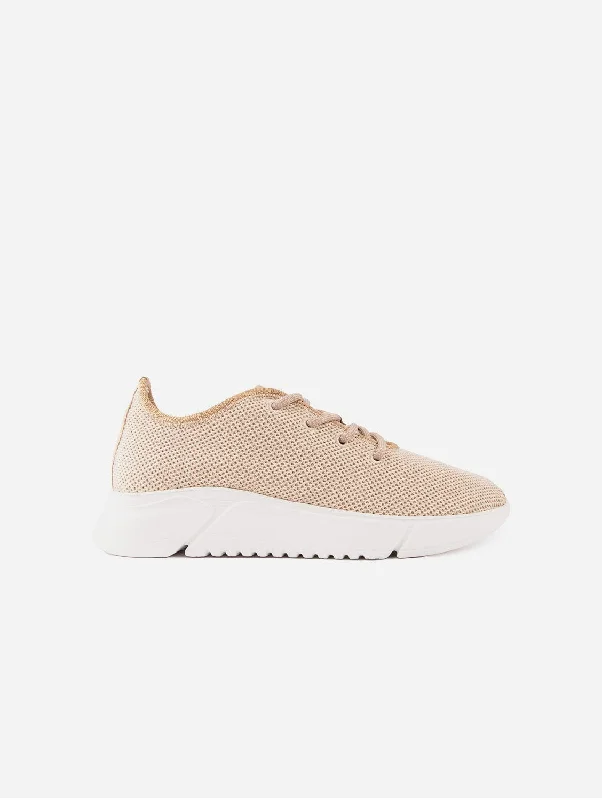 Comfortable Sports Shoes Rumex Women's Vegan Runner Sneakers | Natural