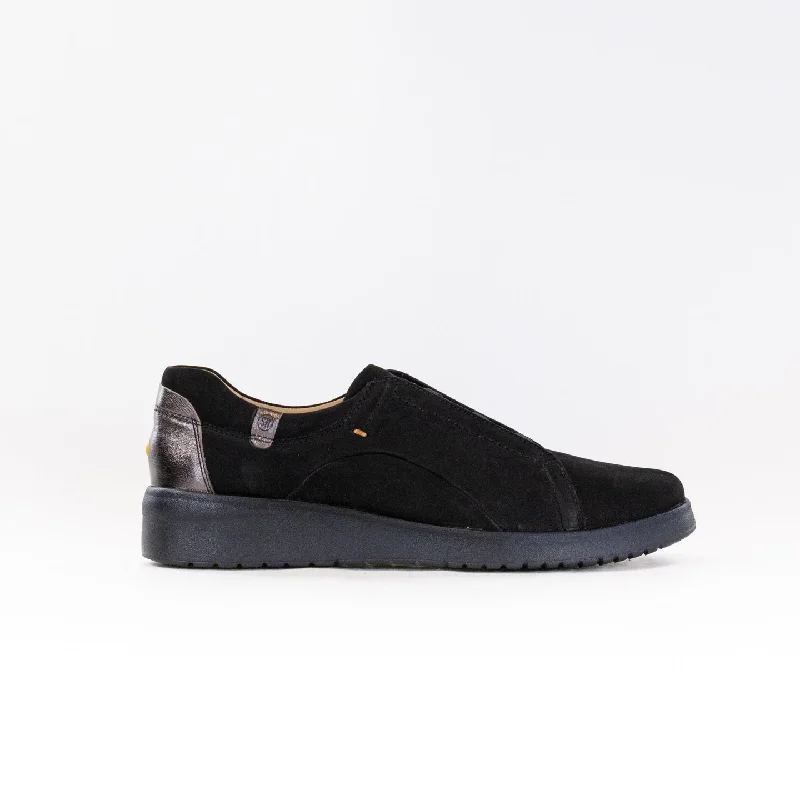 Stylish Sneakers For Running Samuel Hubbard Marin Gore-Lace (Women's) - Black Nubuck