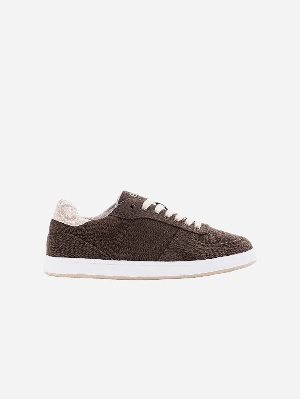 Best Hiking Shoes Online Seeker Men's Vegan Hemp Sneakers | Dark Brown