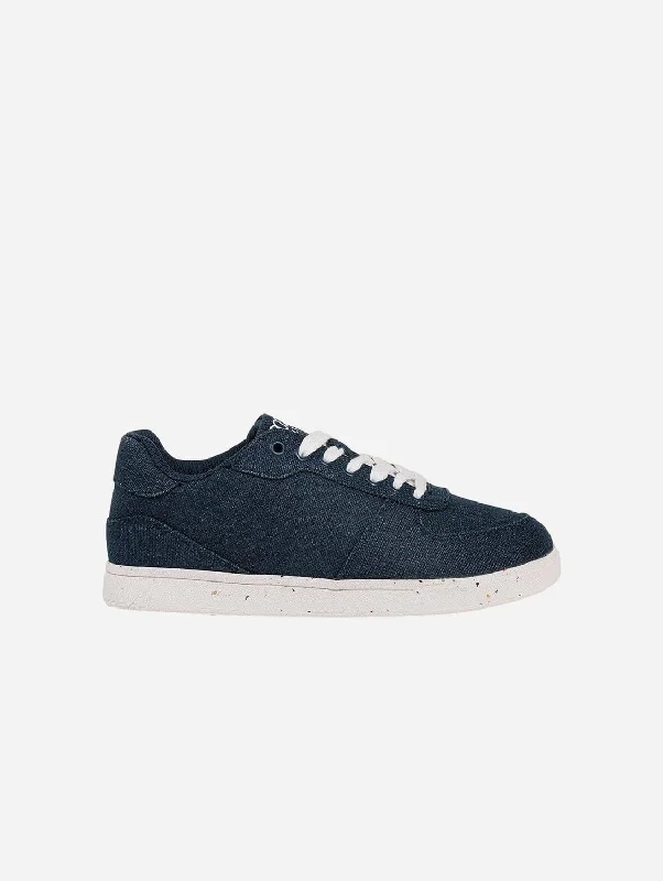 Slip-On Winter Shoes Seeker Men's Vegan Hemp Trainers | Navy Blue