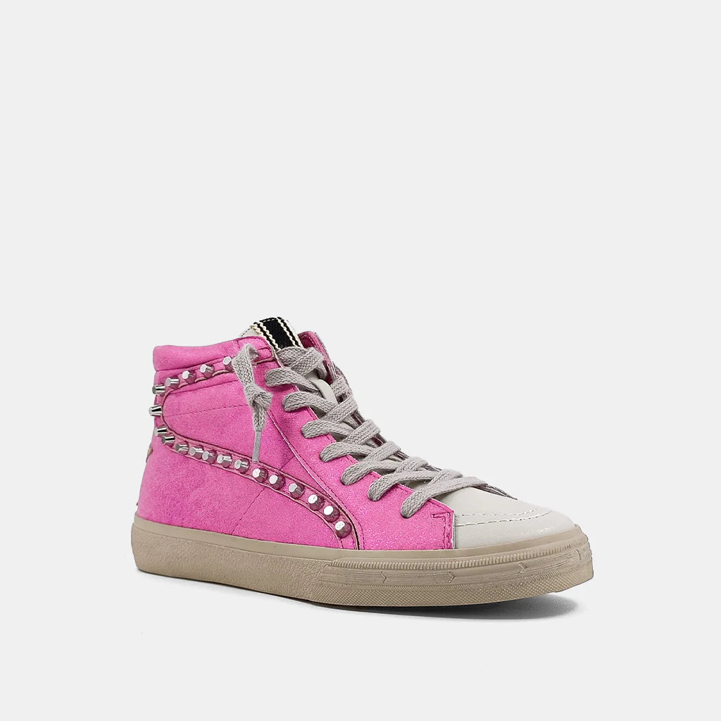 Comfortable Dress Shoes Shu Shop Rio Bright Pink Star Sneakers