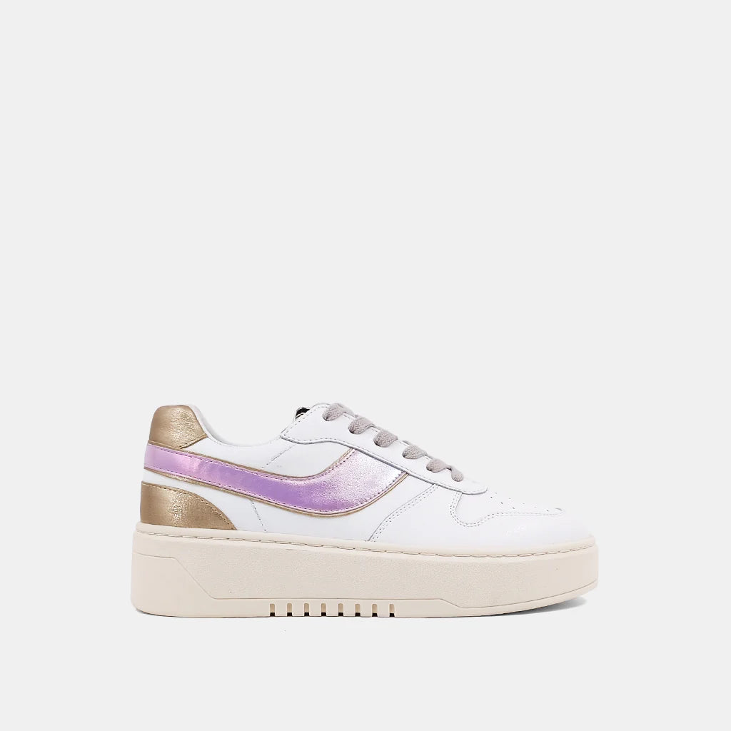 Stylish Sneakers Online Shu Shop Satine Metallic Pink Sneakers