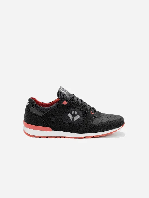 Affordable Running Shoes Raven Men's Vegan Sneakers | Black & Red