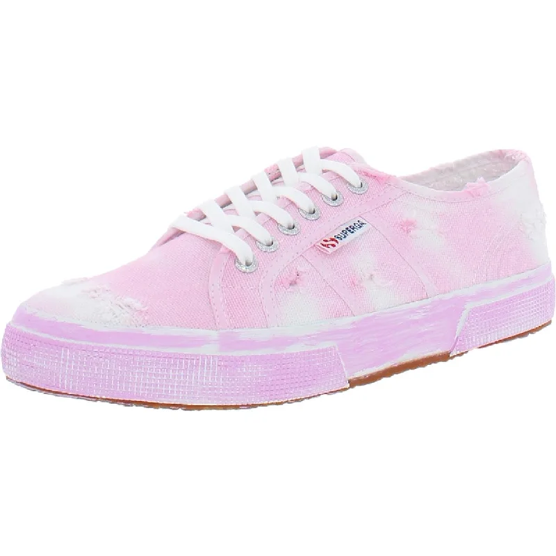 Formal Wedding Shoes Superga 2750 Women's Canvas Stone Wash Lace-Up Sneakers