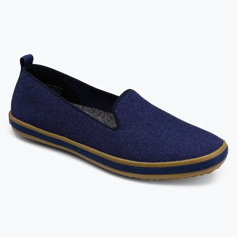 Comfortable Running Sneakers Sutton Knit Slip On - Navy