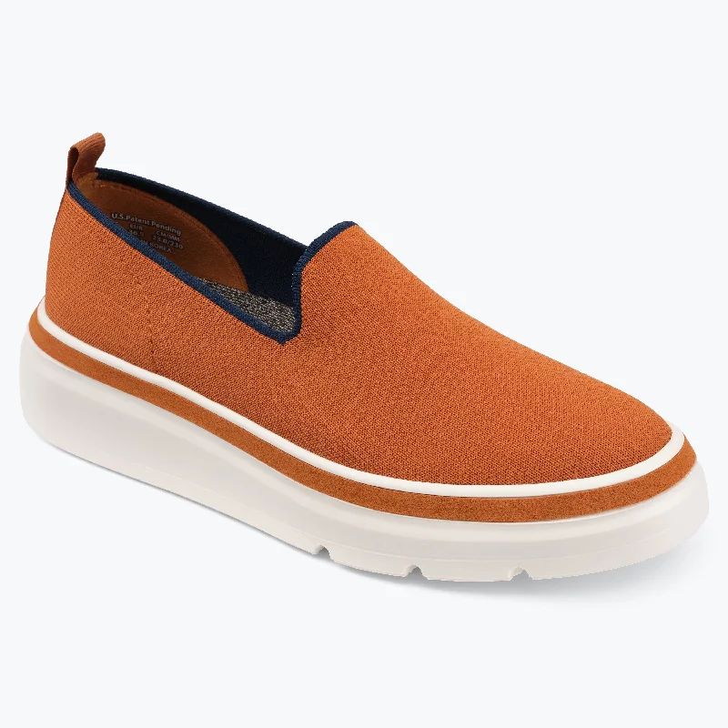 Comfortable Loafers For Work Sutton Knit Sneaker - Clay