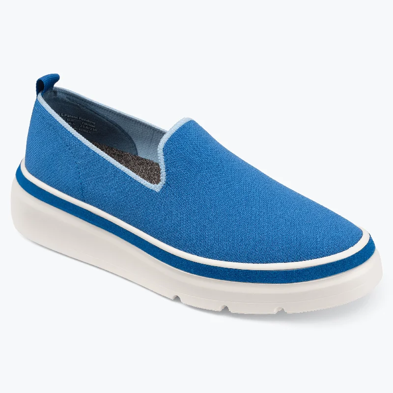 Stylish Winter Footwear Sutton Knit Sneaker - Sea Blue
