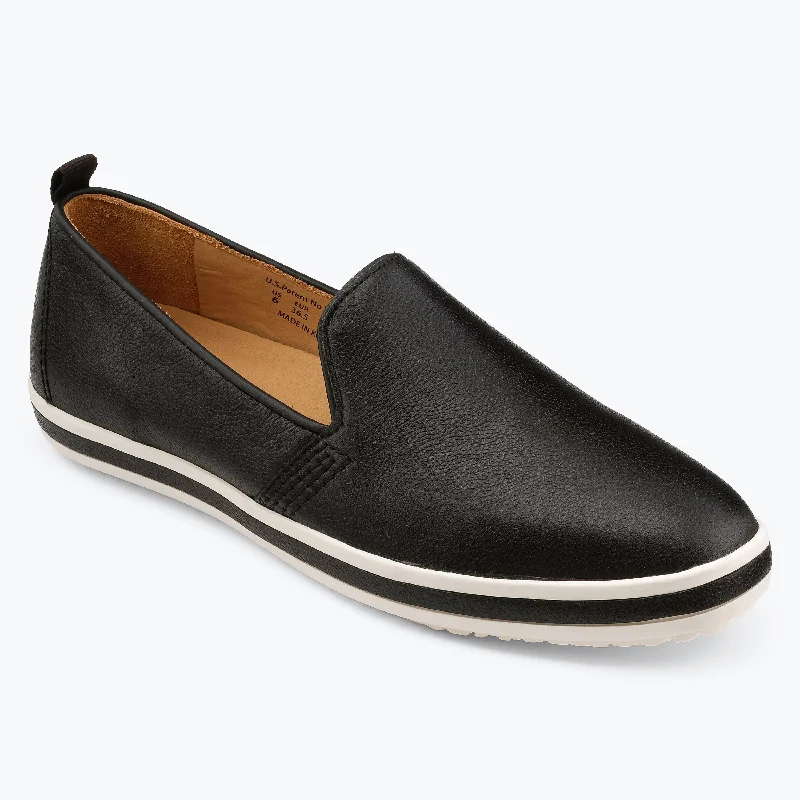 Winter Boots Sale Sutton Leather Slip On - Black
