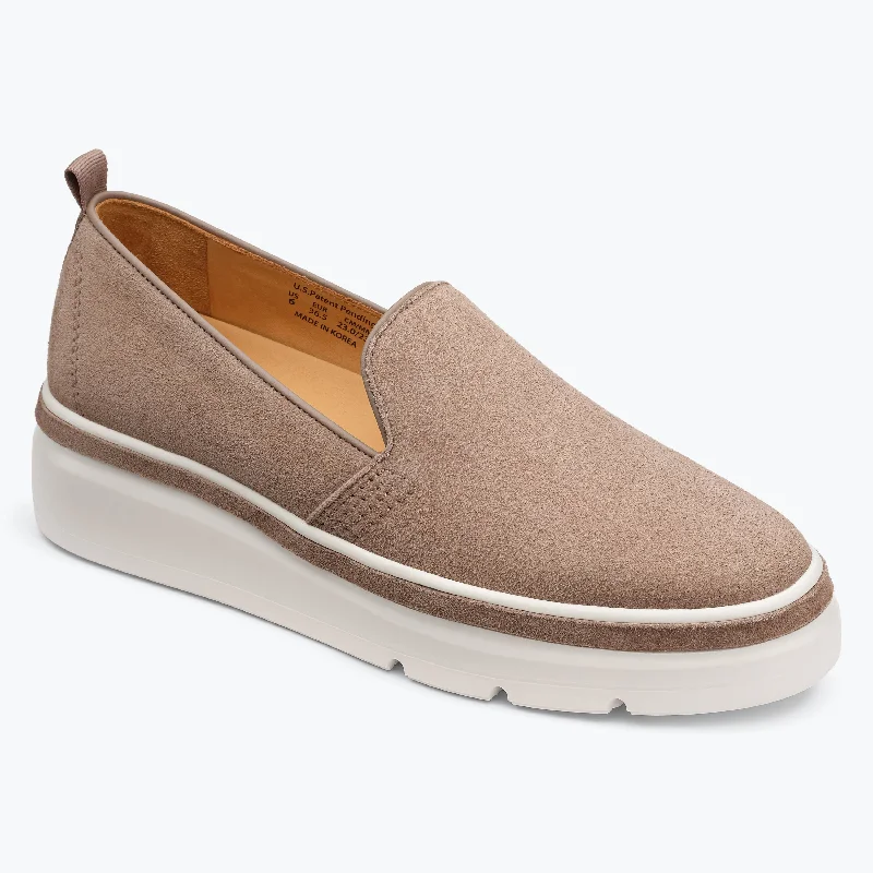 Breathable Hiking Boots Sutton Suede Sneaker - Stone Grey