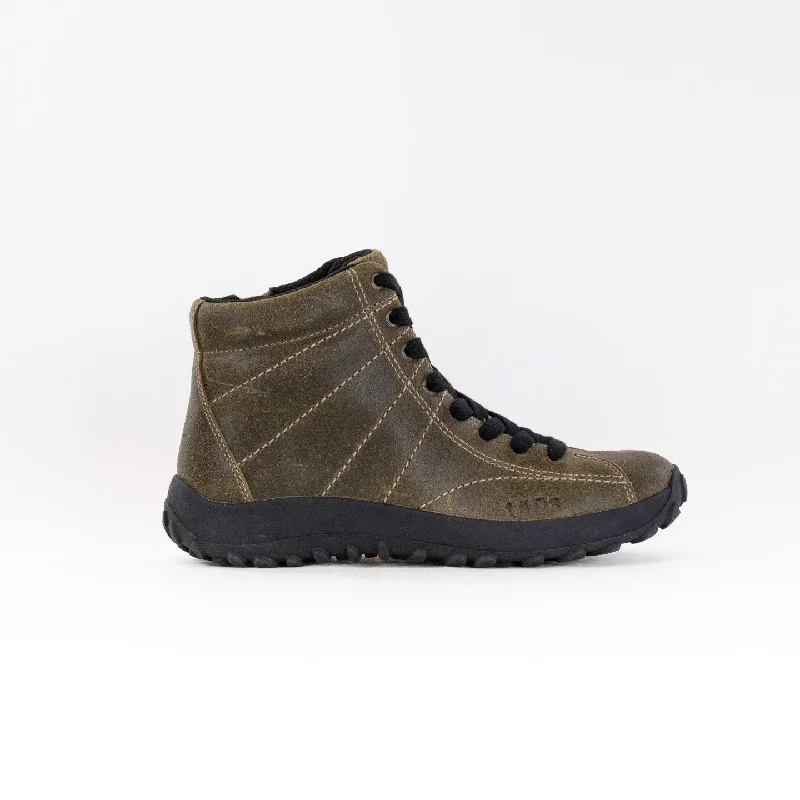 Slip-On Sneakers Collection Taos Trail Mix (Women's) - Olive Ruff Out Leather