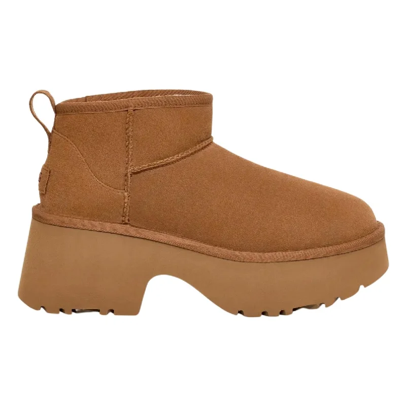 Waterproof Loafers UGG Women's Classic Ultra Mini New Heights Chestnut
