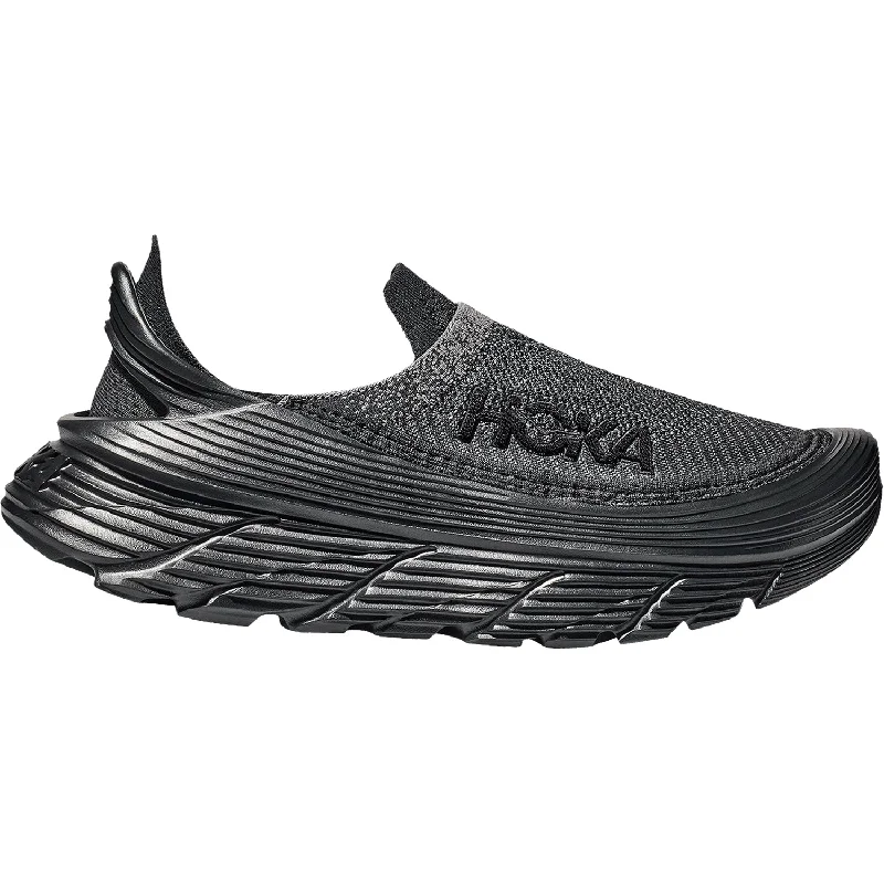Trendy Casual Shoes Unisex Hoka Restore TC Black/Black Mesh