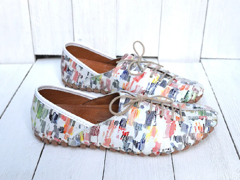 Sporty Casual Shoes Volks Walkers 1210  White multi