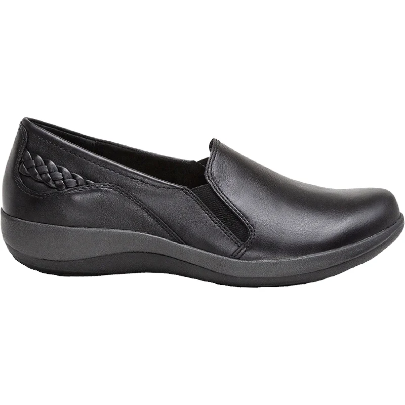 Fashionable Sneakers Collection Women's Aetrex Trisha Black Leather