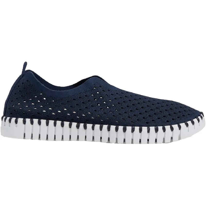 Fashion Sneakers For Work Women's Ilse Jacobsen Tulip 139 Dark Indigo Synthetic
