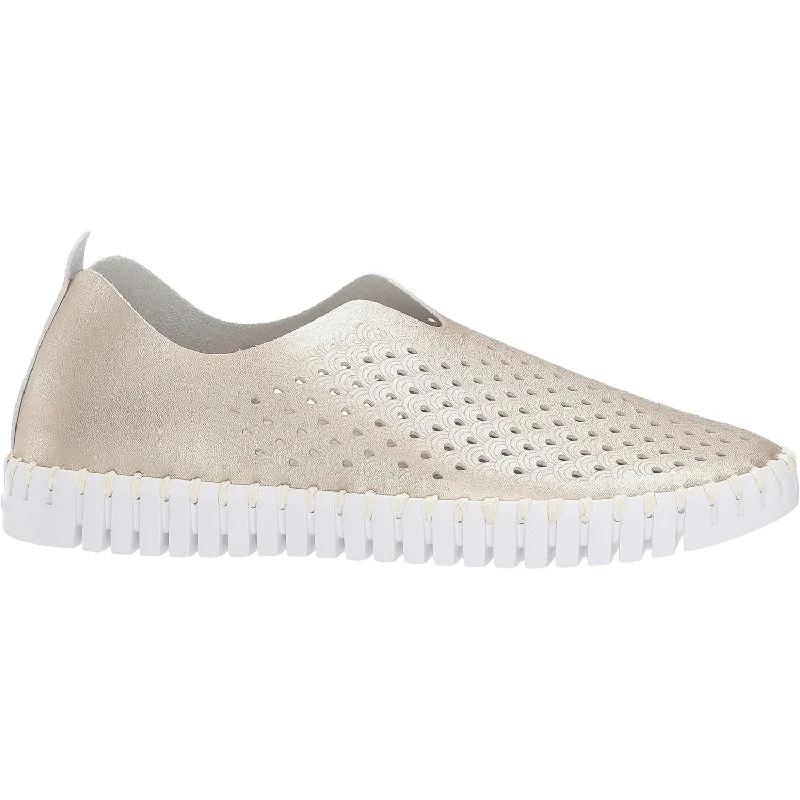 Fashionable Hiking Shoes Women's Ilse Jacobsen Tulip 3576 Platin Synthetic