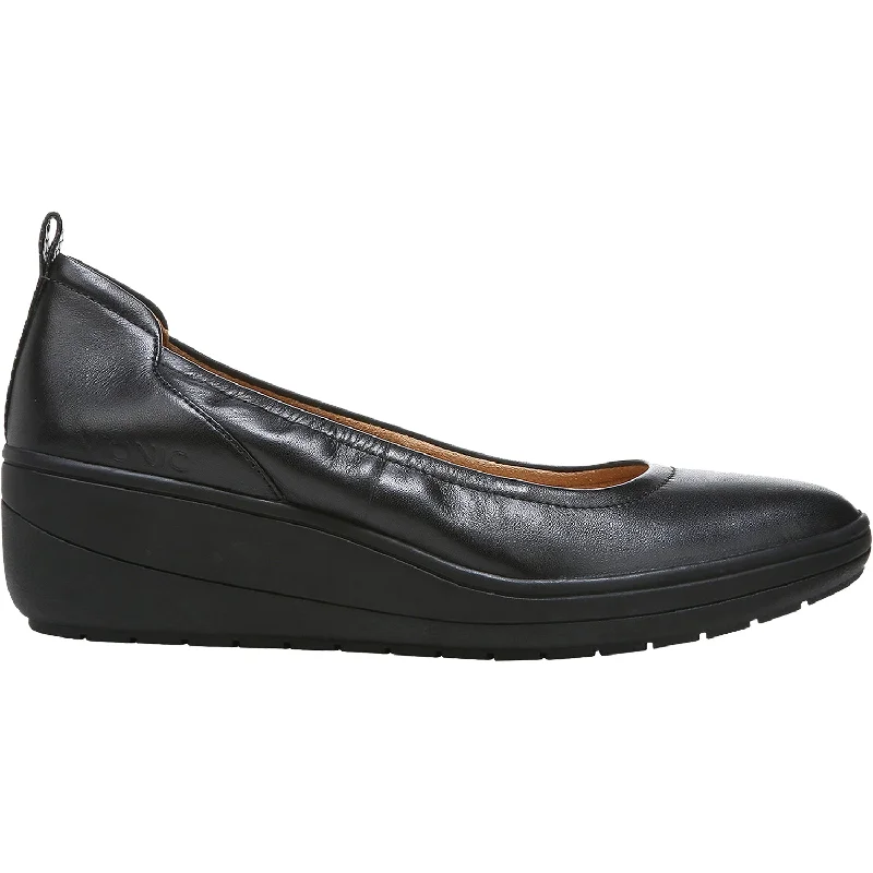 Comfortable Walking Sandals Women's Vionic Jacey Black/Black Leather