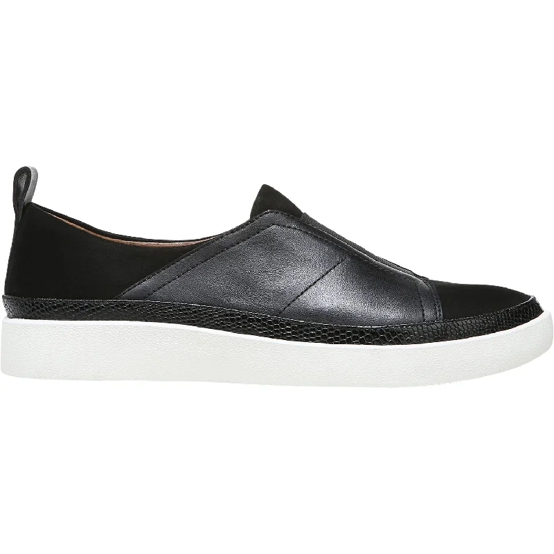 Comfortable Sports Shoes Women's Vionic Zinah Black Leather/Nubuck