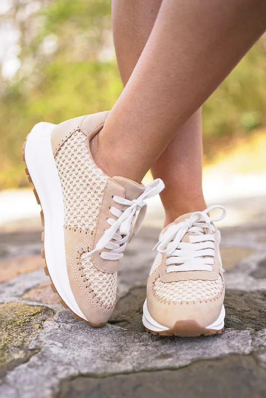 Trendy High Top Sneakers Zori Natural Platform Sneakers